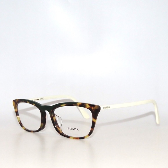 Prada 10VV 10 321-1O1 52 Havana White Eyeglasses PR10VV